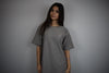 Frottee T-Shirt Grau